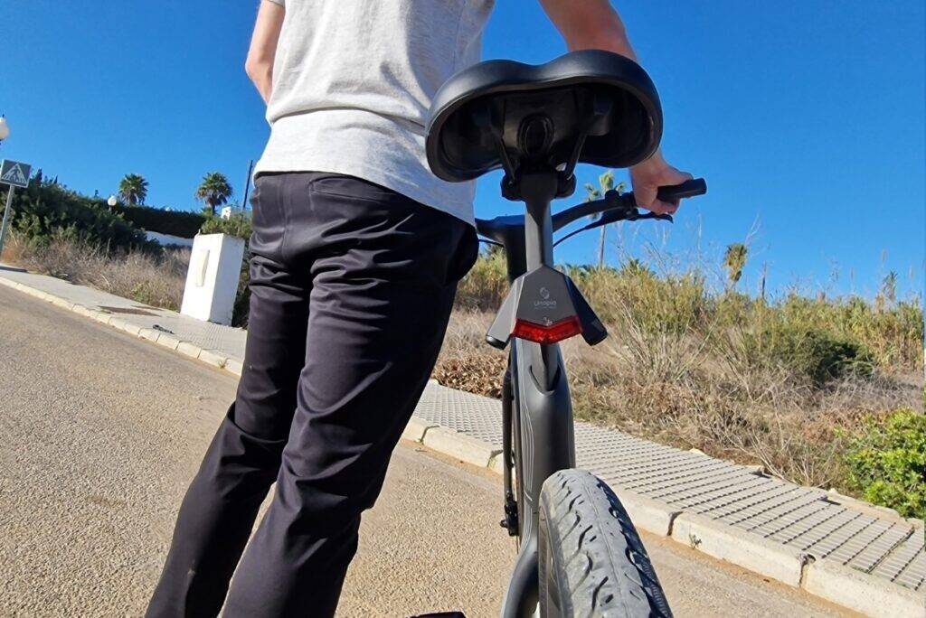 Rear view of the Urtopia Carbon One e-bike