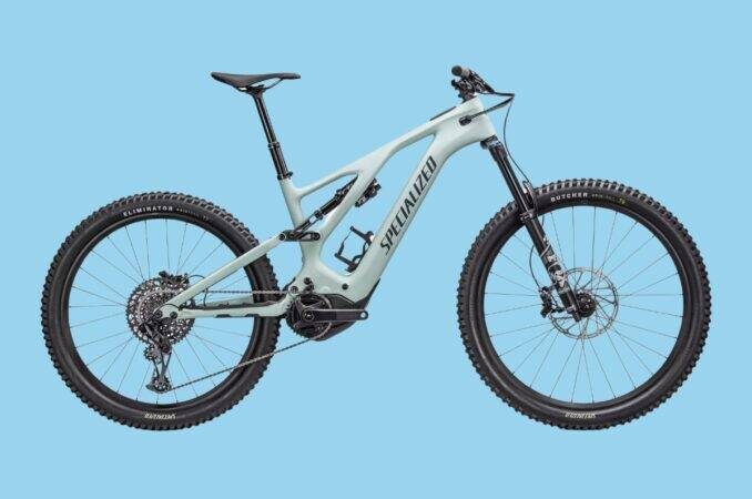 specialized turbo levo comp carbon e-bike blue background