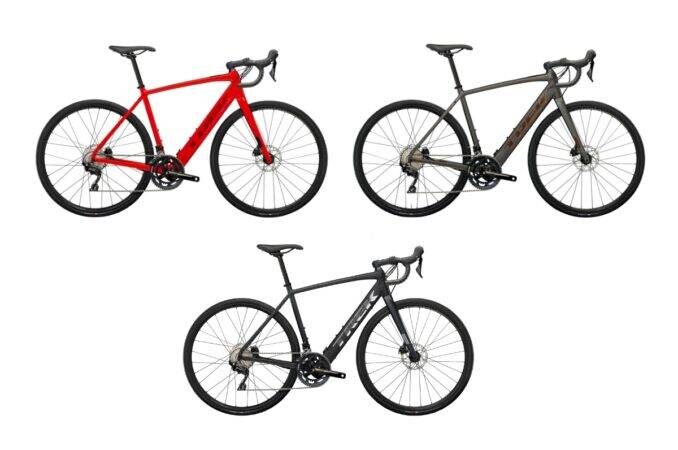 trek domane al5 road e-bikes colours