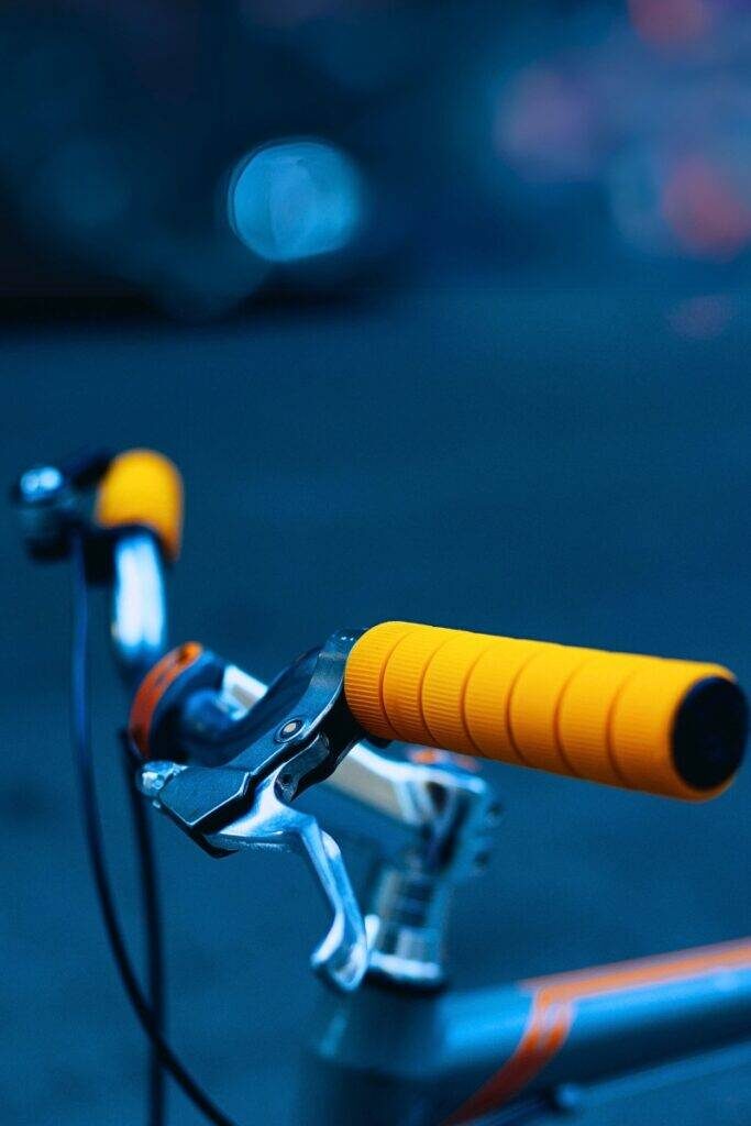 Colorful and bright bicycle hand grips