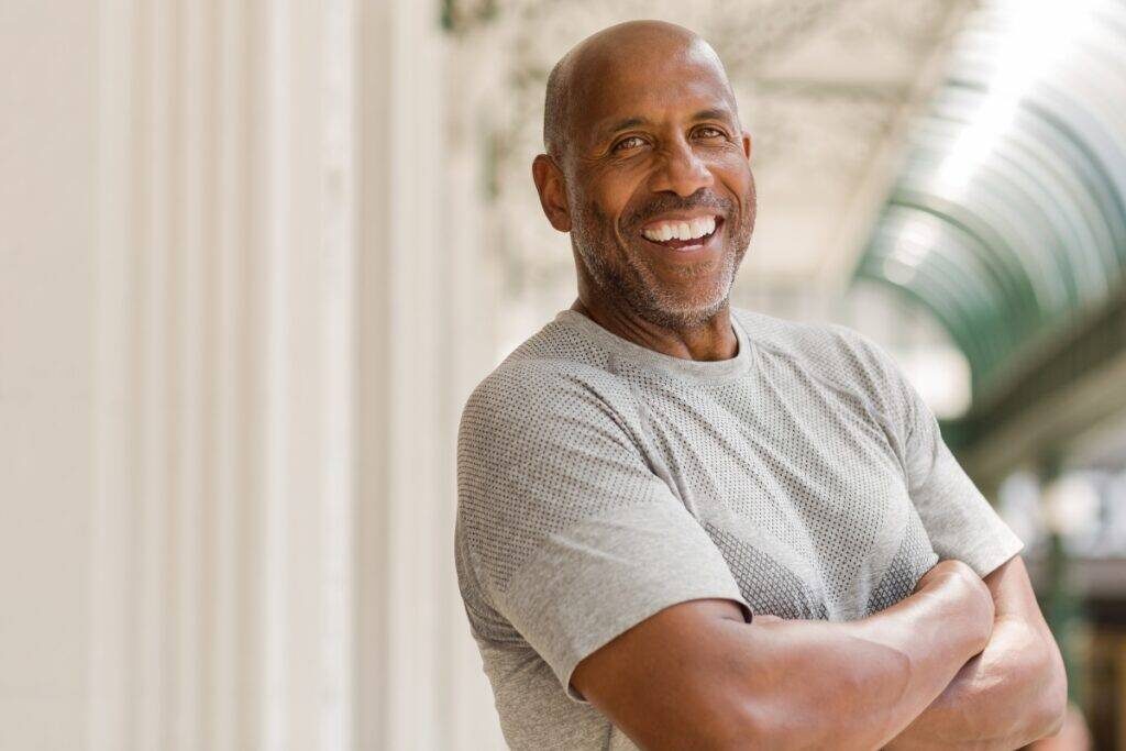 Fit older man