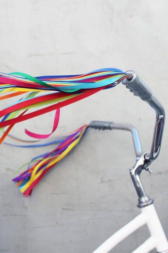 Rainbow Handlebar Streamers from Retro Your Ride