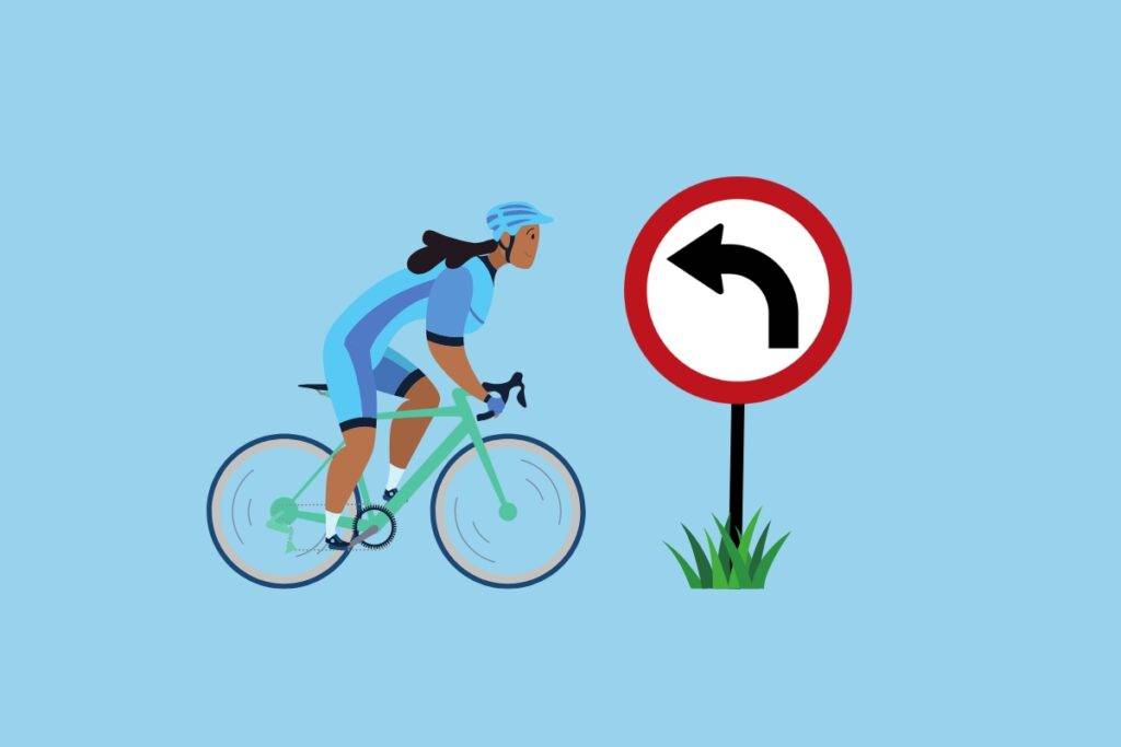 embarrassing cycling moments: cyclist took the wrong turn