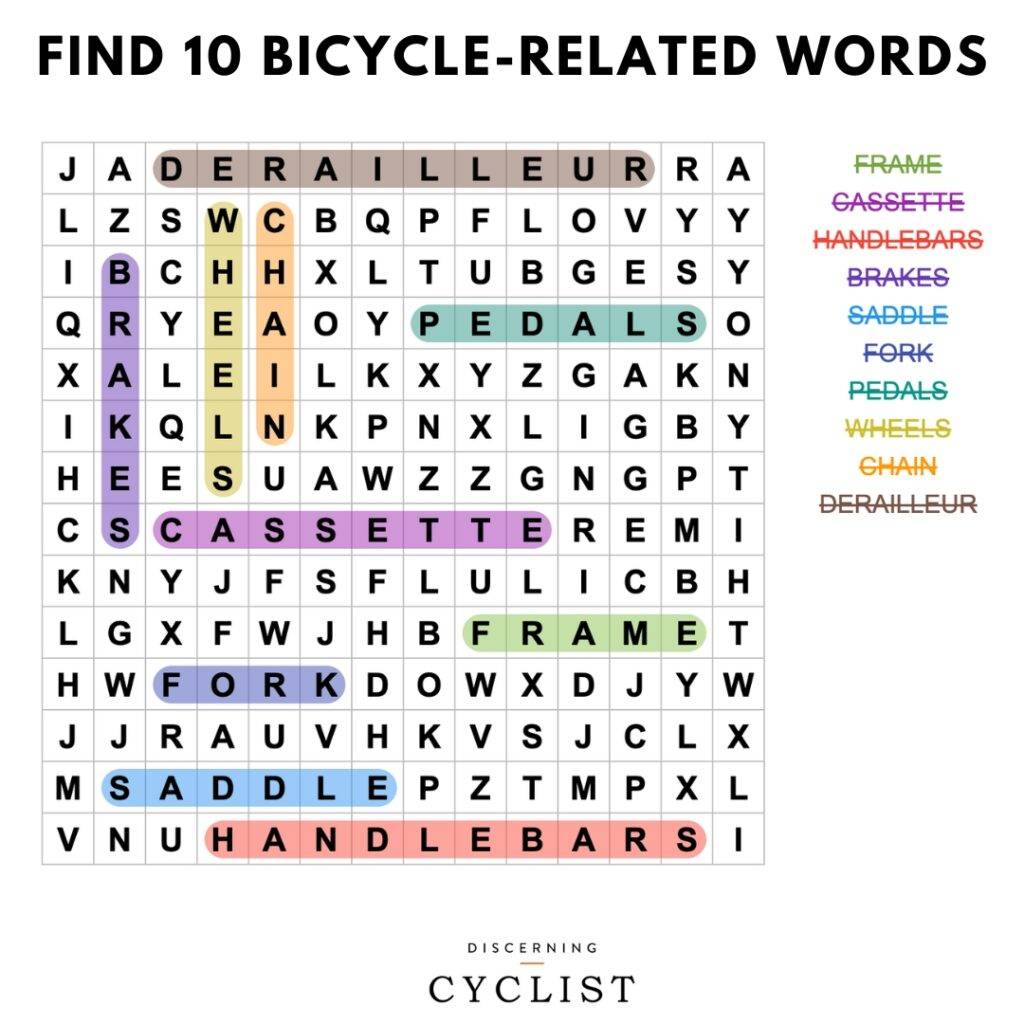 bicyle word quiz answers