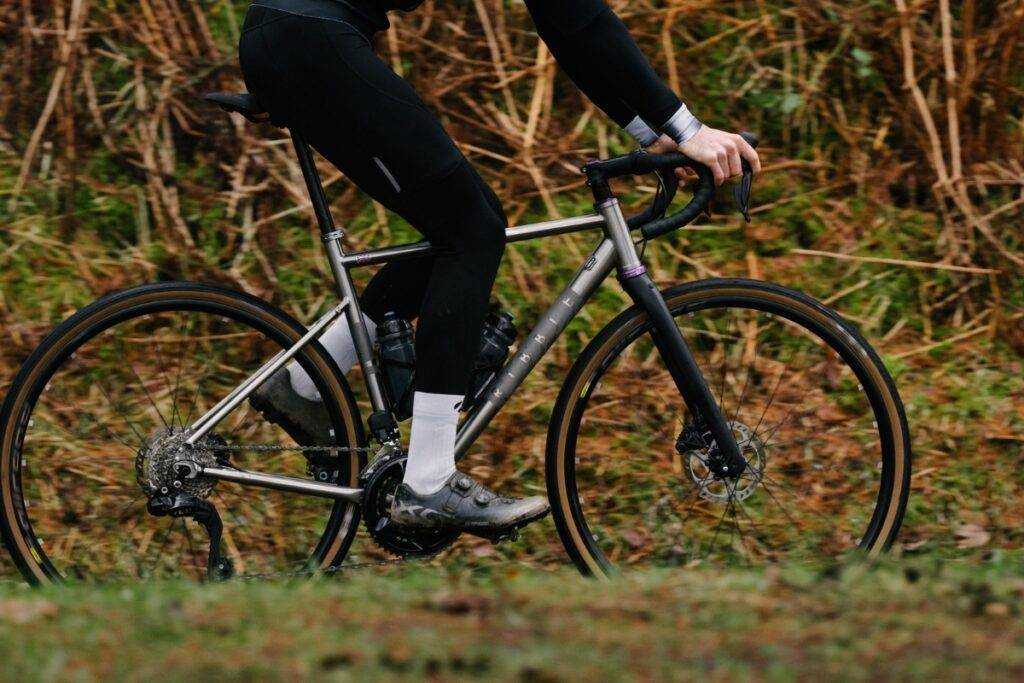 Man cycling Ribble CGR Ti